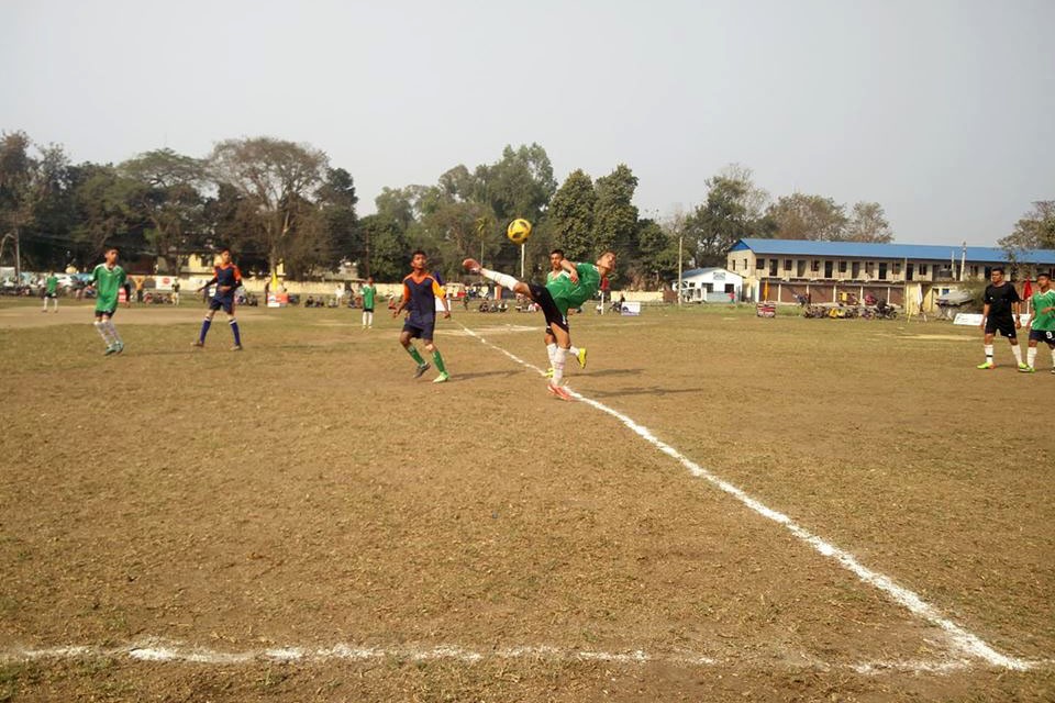 Chitwan: Small Heaven Versus Balmiki In The Final Of U14 Football Championship